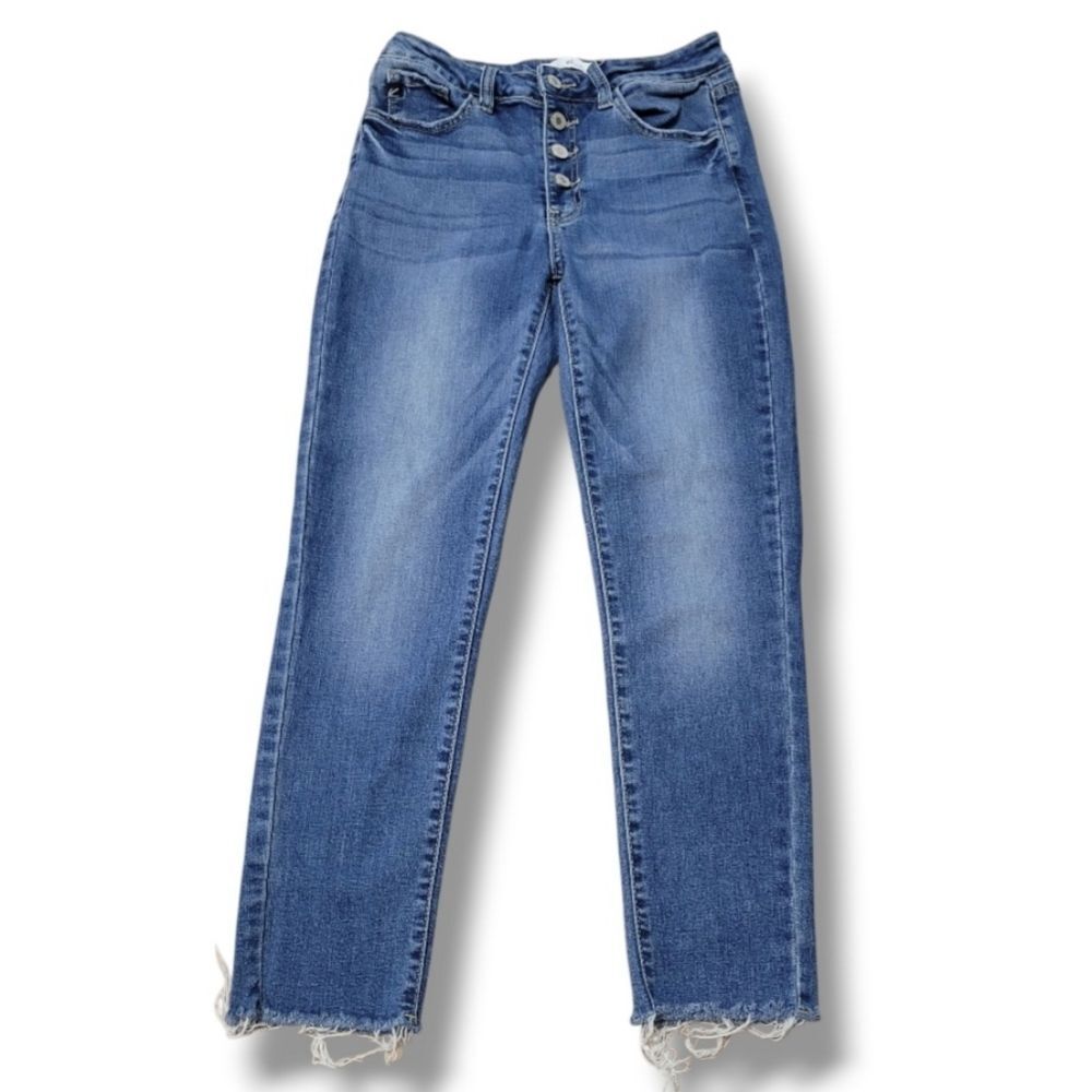 Kancan Jeans Size 27 W26" x L25" Women's KanCan Skinny Jeans Stretch Ankle Jeans